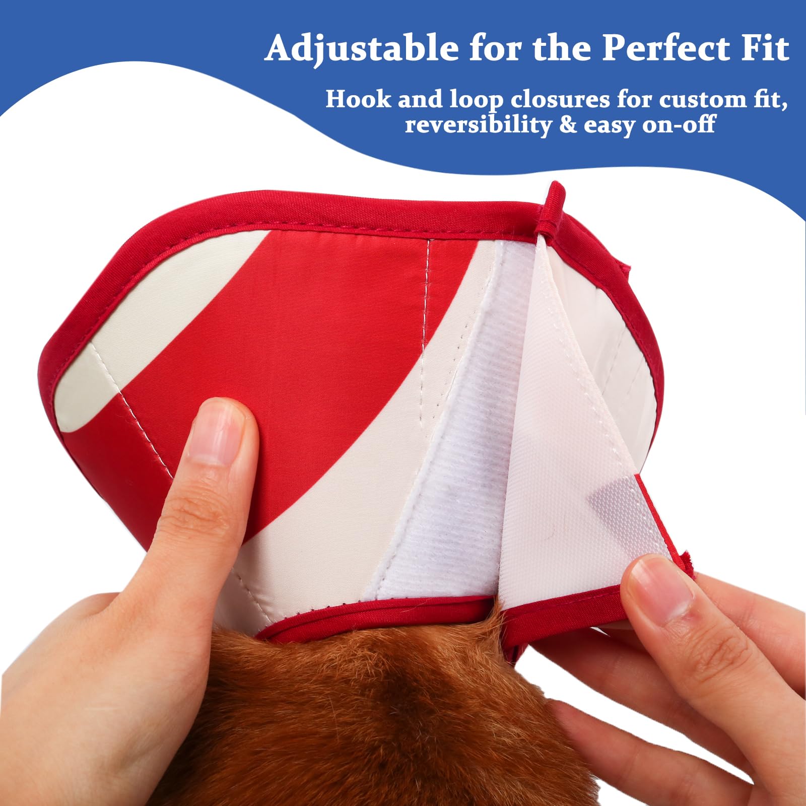 BARKLESS Soft Cone for Dogs, Comfortable E Collar for Dogs After Surgery to Stop Licking Scratching Biting, Soft Dog Cone for Large Medium Small Dogs, Adjustable Elizabethan Collar