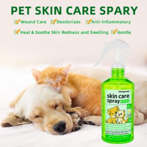 Chongwuge Pets Wound Care Spray for Dogs & Cats, Allergy Relief, Relieve Itching and Pain, Healing Wounds, Mild Formula, Spray-on Easy to Use, 10 fl oz