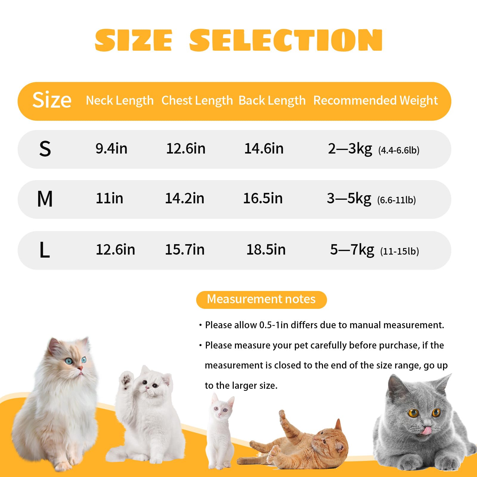 Cat Recovery Suit - Cat Surgery Recovery Suit Breathable Kitten Onesie for Pet Surgical Abdominal Wounds Skin Diseases E-Collar Alternative Wear Soft Cat Surgical Suit (Yellow, S)