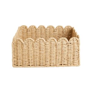 flcpjgv sundries basket laundry basket kithchen tool dirty clothes basket storage organizer for snacks sundries pastries drinks, 24x24x14cm