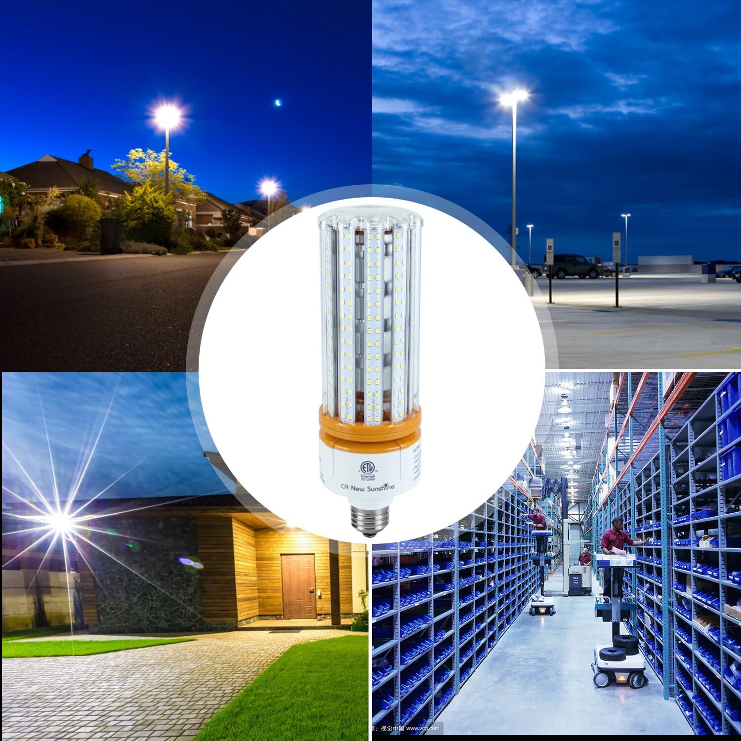 1000W Equivalent LED Corn Light Bulb, 100W Led Corn Bulb 5000K Daylight White,High Bay Lighting 15000 Lumen, E26/E39 Base LED Bulbs, Large Area Lights for Outdoor Indoor Warehouse Garage Offices