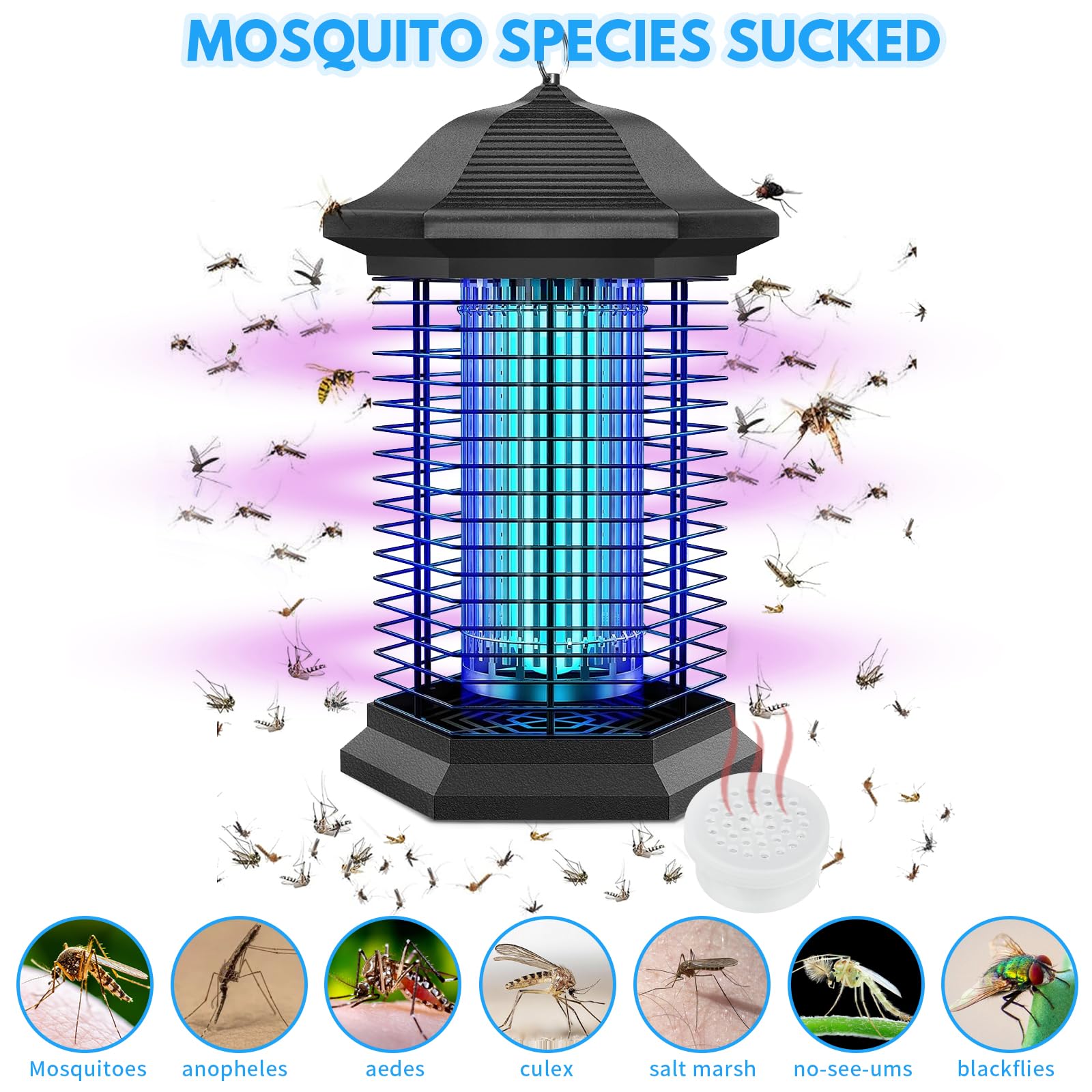 Sumkat Octenol Mosquito Lure 8 Pcs Mosquito Attractant for Bug Zapper Biting Insect Attractant Refill Cartridge for Mosquito Killer Indoor Outdoor