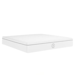 Martha Stewart SleepComplete King Mattress in a Box, Firm Pocket Spring and Foam Hybrid Mattress, Dual-Action Cooling, 5-Way Zoning, Coolweave Cover, 12 ", White