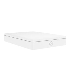 Martha Stewart SleepComplete Full Mattress in a Box, Firm Pocket Spring and Foam Hybrid Mattress, Dual-Action Cooling, 5-Way Zoning, Coolweave Cover, 12 ", White