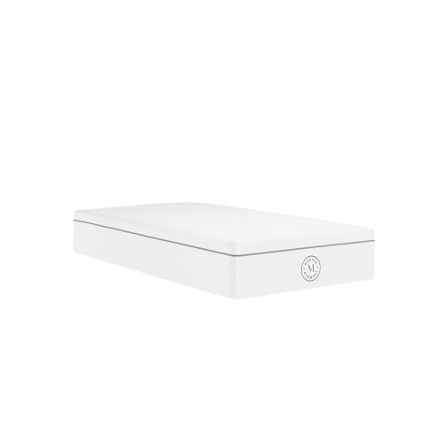 Martha Stewart SleepComplete Twin Mattress in a Box, Firm Pocket Spring and Foam Hybrid Mattress, Dual-Action Cooling, 5-Way Zoning, Coolweave Cover, 12 ", White