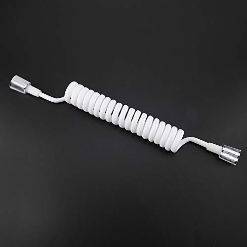 Spring Tube, Flexible Shower Hose for Water Plumbing Toilet Bidet Sprayer BathroomGarden Tools Muslim Parts & Connectors (White)