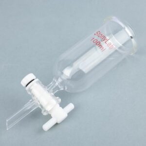 stonylab Dropping Funnel, Borosilicate Glass Burette Funnel with PTFE Stopcock for Laboratory and Home Use, 100 ml