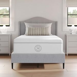 Martha Stewart SleepComplete Twin Mattress in a Box, Firm Pocket Spring and Foam Hybrid Mattress, Dual-Action Cooling, 5-Way Zoning, Coolweave Cover, 12 ", White