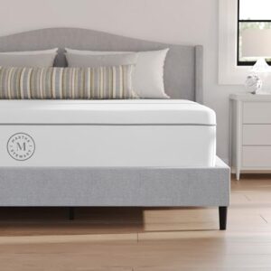 Martha Stewart SleepComplete King Mattress in a Box, Firm Pocket Spring and Foam Hybrid Mattress, Dual-Action Cooling, 5-Way Zoning, Coolweave Cover, 12 ", White