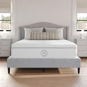 Martha Stewart SleepComplete Full Mattress in a Box, Firm Pocket Spring and Foam Hybrid Mattress, Dual-Action Cooling, 5-Way Zoning, Coolweave Cover, 12 ", White