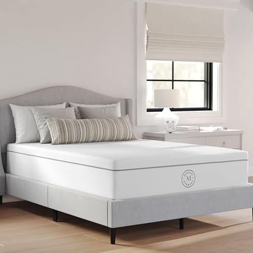 Martha Stewart SleepComplete Full Mattress in a Box, Firm Pocket Spring and Foam Hybrid Mattress, Dual-Action Cooling, 5-Way Zoning, Coolweave Cover, 12 ", White