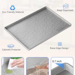 Waterproof Under Sink Mat for 34" x 22" Cabinet Protector, Silicone Sink Mat for Kitchen and Bathroom, Easy to Clean Kitchen Cabinet Liner Under Sink Drip Tray for Leaks