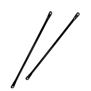 metal garden swing hanging rods, swing replacement rods, round metal rods for garden swing seat, swing boom, swing set boom, swing pole. 2-pack, black metal(90.5cm/35.63in)