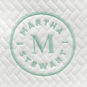 Martha Stewart SleepComplete Queen Mattress in a Box, Medium-Firm Triple-Action Cooling Gel Memory Foam Mattress, Removable Coolweave Jacquard Cover, 12", White