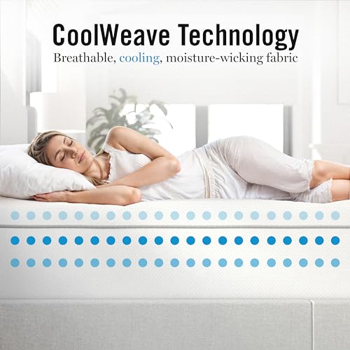 Martha Stewart SleepComplete Twin Mattress in a Box, Firm Pocket Spring and Foam Hybrid Mattress, Dual-Action Cooling, 5-Way Zoning, Coolweave Cover, 12 ", White