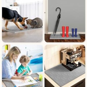 Waterproof Under Sink Mat for 34" x 22" Cabinet Protector, Silicone Sink Mat for Kitchen and Bathroom, Easy to Clean Kitchen Cabinet Liner Under Sink Drip Tray for Leaks