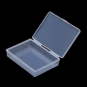 Farmer Mani 12 Pieces Rectangular Clear Plastic Storage Containers for Tiny Items and Other Craft Projects. (3.94 x 2.76 x 0.95 inch)