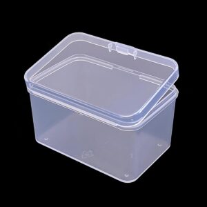 Farmer Mani Rectangular Clear Plastic Organizer Storage Box Containers 2.95x1.97x1.77 in,Small Containers, Small Plastic Containers Pack of 12