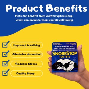 SnoreStop for Pets 20 Chewable Tablets I Natural Anti-Snoring Solution I Snore Relief for Dogs Cats I Stop Snoring Aid I Sleep Remedy I Device Free I Helps Stop Snores I Anti-Snore Aid (3 Pack)