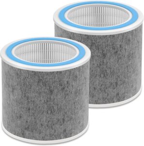 2 pack hp102 filter replacement, compatible with shark hp102 & hp102pet & hc452 & hp132 & hc450 & hc451 & hc455, compare part #he1fkpet, he1fkbas…