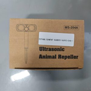 Upgraded Animal Repellent Outdoor,2 Pack Solar Animal Repeller with Motion Sensor Ultrasonic Cat Repellent Deer Repellent Devices Coyote Deterrent to Scare Raccoon Rabbit Squirrel Skunk Out of Yard