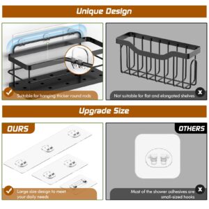 Utobao 10 Pack Shower Caddy Adhesive,Shower Shelf Adhesive Replacement,No Drilling Shower Adhesive Strips for Shower Caddy,Bathroom Shelves and Kitchen Racks