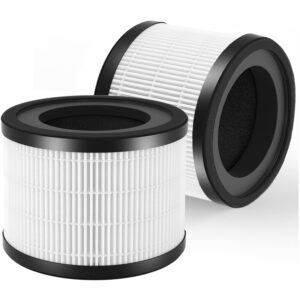 skydiras ap-s0610l air purifier filter replacement, compatible with mooka ap-s0610l air cleaner purifier, 3-in-1 h13 true hepa & activated carbon filter & pre-filter, 2 pack