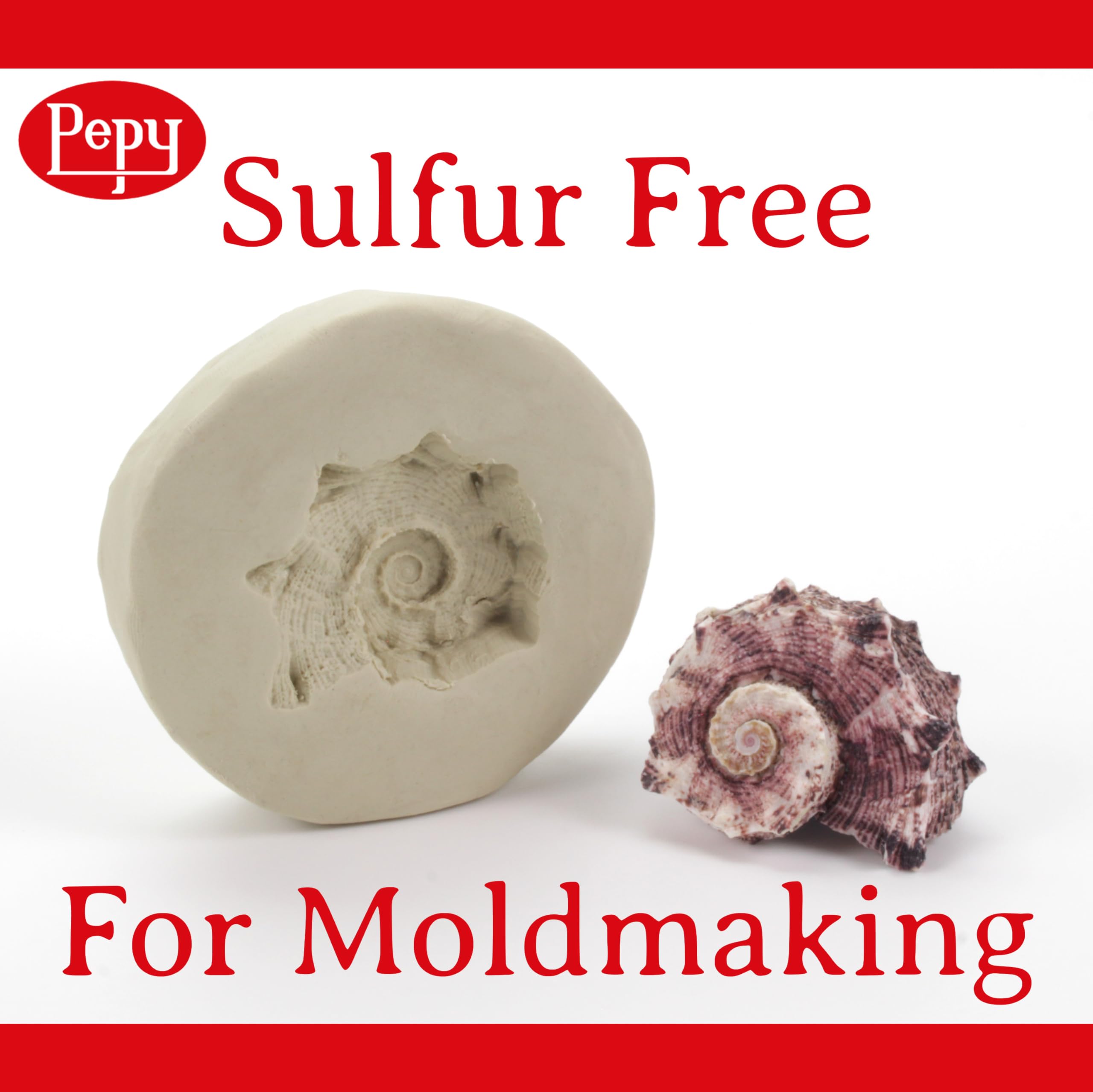 Pepy Reusable and Non-Drying Oil-Based Plasticine Modeling Clay, Cream, 2 Pounds, Sulfur-Free & Non-Toxic, Great for Kids, Beginners, and Artists, Perfect for Arts and Crafts Projects