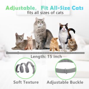 Cat Calming Collar 4 Pack Calming Collar for Cats Adjustable Lengths Pheromone Collar for Cats Lasts 60 Days Calming Cat Collar to Anxiety Relief, Stress Relief