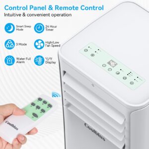 12000 BTU Portable Air Conditioners Cool Up to 550 Sq.Ft,3-in-1 AC Unit with Remote Control/LED Display/Installation Kits & Screwdriver/24Hrs Timer for Home/Office,12000BTU