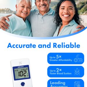 eBmonitor eBchek Blood Glucose Test Strips, 50 count, No Coding Blood Sugar Test, Precision Sugar Measurement for Diabetics, Strips Work Only in eBchek Glucose Meters