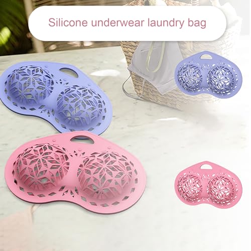 Bra Washing Bag for Laundry, BeauFairy Silicone Lingerie Bags for Washing Delicates, Mesh Bra Laundry Bags, Fits A-C Cup Bras, Anti Deformation Lingerie Bag for Washer/Dryer Machines, 003