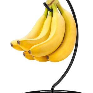 Coopenju Banana Holder Stand Stainless Steel, Modern Banana Tree Hanger with Larger Base & Won't Topple Over, Banana Hanger Rack for Any Kitchen Countertop