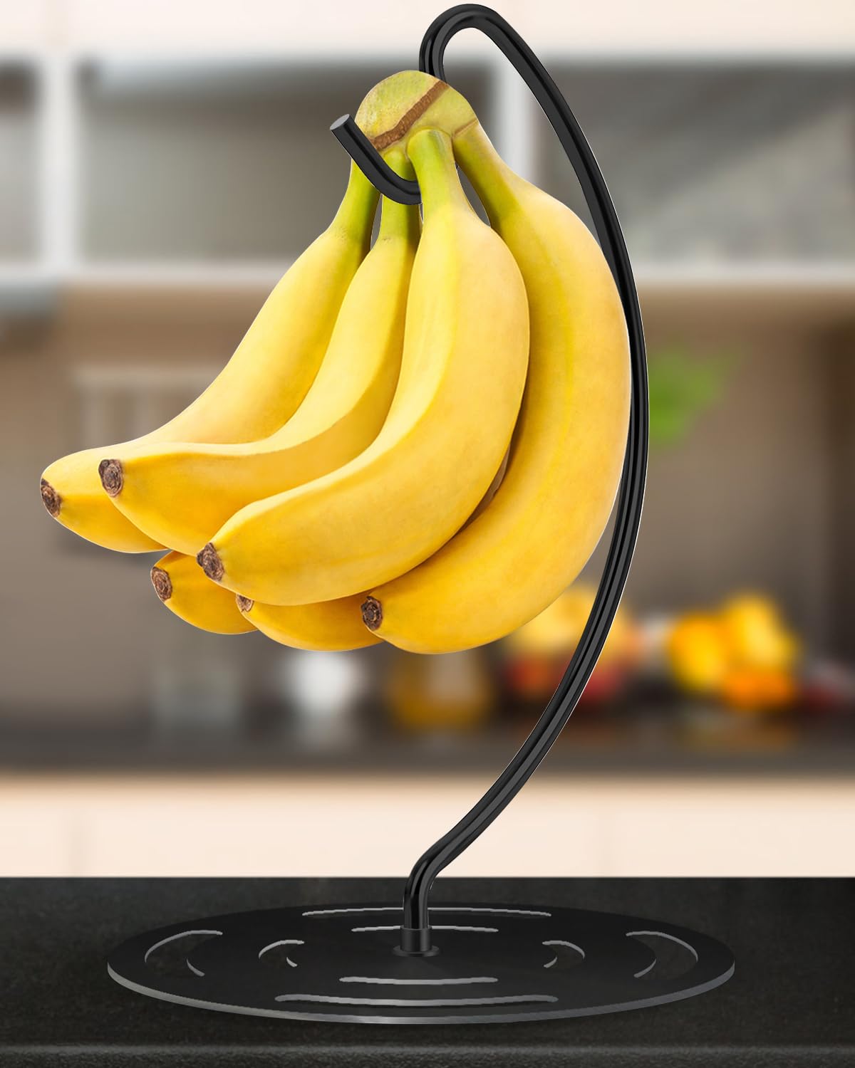 Coopenju Banana Holder Stand Stainless Steel, Modern Banana Tree Hanger with Larger Base & Won't Topple Over, Banana Hanger Rack for Any Kitchen Countertop