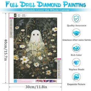 YPF Halloween Diamond Painting Kits for Adults Diamond Art Kits for Beginner DIY 5D Full Drill Crystal Arts and Crafts Gem Art Painting with Diamonds Dots Home Wall Decor 12x16inch