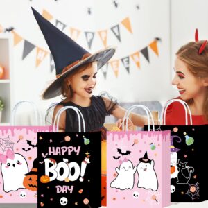 W WINTMING 16pcs Halloween Trick or Treat Gift Bags with Handle Halloween Party Favor Bags Goodie Bags for Halloween Party Decorations Halloween Treat Paper Bags