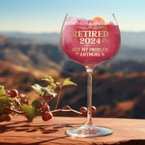 NewEleven Retirement Gift For Woman 2024 - Happy Retirement Gifts - Coworker Leaving Gifts, Farewell Gifts, Retirement Decorations, Farewell Goodbye Gifts For Coworkers, Friends - 16 Oz Wine Glass