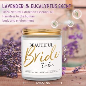 Bride Gifts, Beautiful Bride to Be Gifts - Lavender Scented Candles, Bridal Shower Gifts, Bachelorette Gifts for Bride, Engagement Gift, Engagement Gifts for Her, Couples