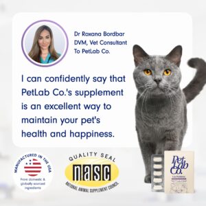 PetLab Co. Probiotics for Cats, Support Gut Health, Occasional Diarrhea, Digestive Health & Immune Support - Easy to Use - 30 Count