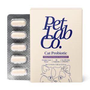 PetLab Co. Probiotics for Cats, Support Gut Health, Occasional Diarrhea, Digestive Health & Immune Support - Easy to Use - 30 Count