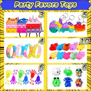 123 PCS Party Favors for Kids, Fidget Toys Bulk, Birthday Gifts Toys, Stocking Stuffers, Prize Treasure Box Toys for Classroom, Goodie Bags Stuffers, Pinata Filler, Carnival Prizes for Boys Girls 4-10