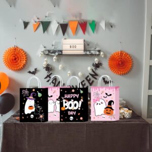 W WINTMING 16pcs Halloween Trick or Treat Gift Bags with Handle Halloween Party Favor Bags Goodie Bags for Halloween Party Decorations Halloween Treat Paper Bags