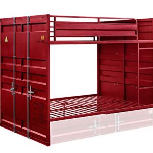 GOWE Acme Cargo Bunk Bed (Full/Full), Red (1Set/2Ctn) 37915