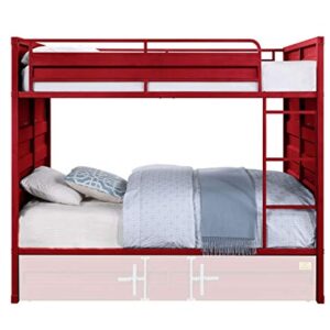 GOWE Acme Cargo Bunk Bed (Full/Full), Red (1Set/2Ctn) 37915