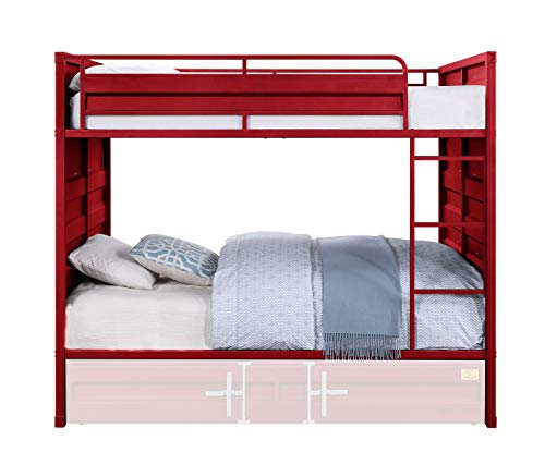 GOWE Acme Cargo Bunk Bed (Full/Full), Red (1Set/2Ctn) 37915