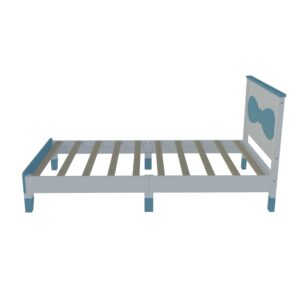 GOWE Twin Size Wooden Bow Bed