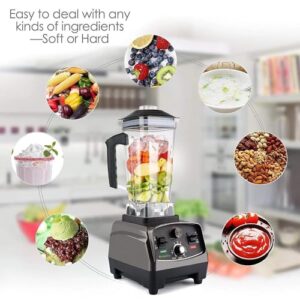 High Power 2200W Commercial Grade Blender with Timer, 2L BPA-Free Jar