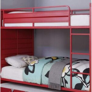 gowe acme cargo bunk bed (full/full), red (1set/2ctn) 37915