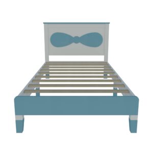 GOWE Twin Size Wooden Bow Bed