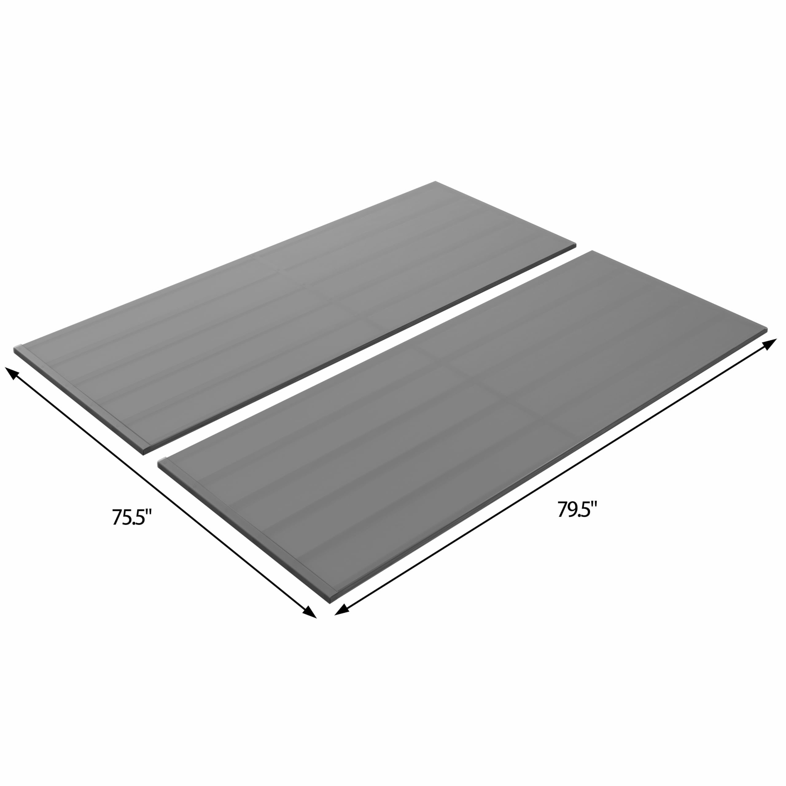 Juyoupro King Size Metal Bed Slat Compact Fabric Covered Vertical Mattress Support Bunkie Board,Box Spring Replacement,Grey